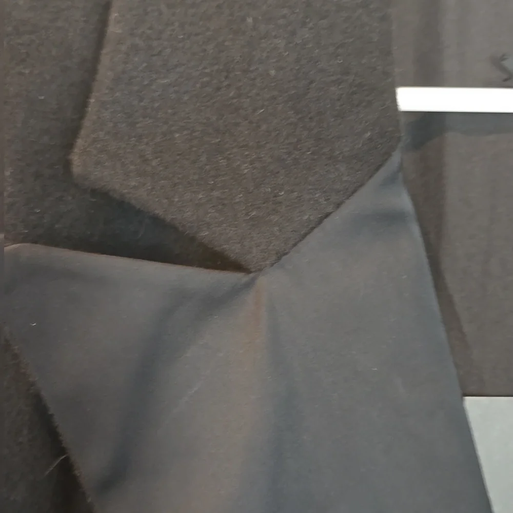 Elegant Black Pea Coat - Picture 3 of 5